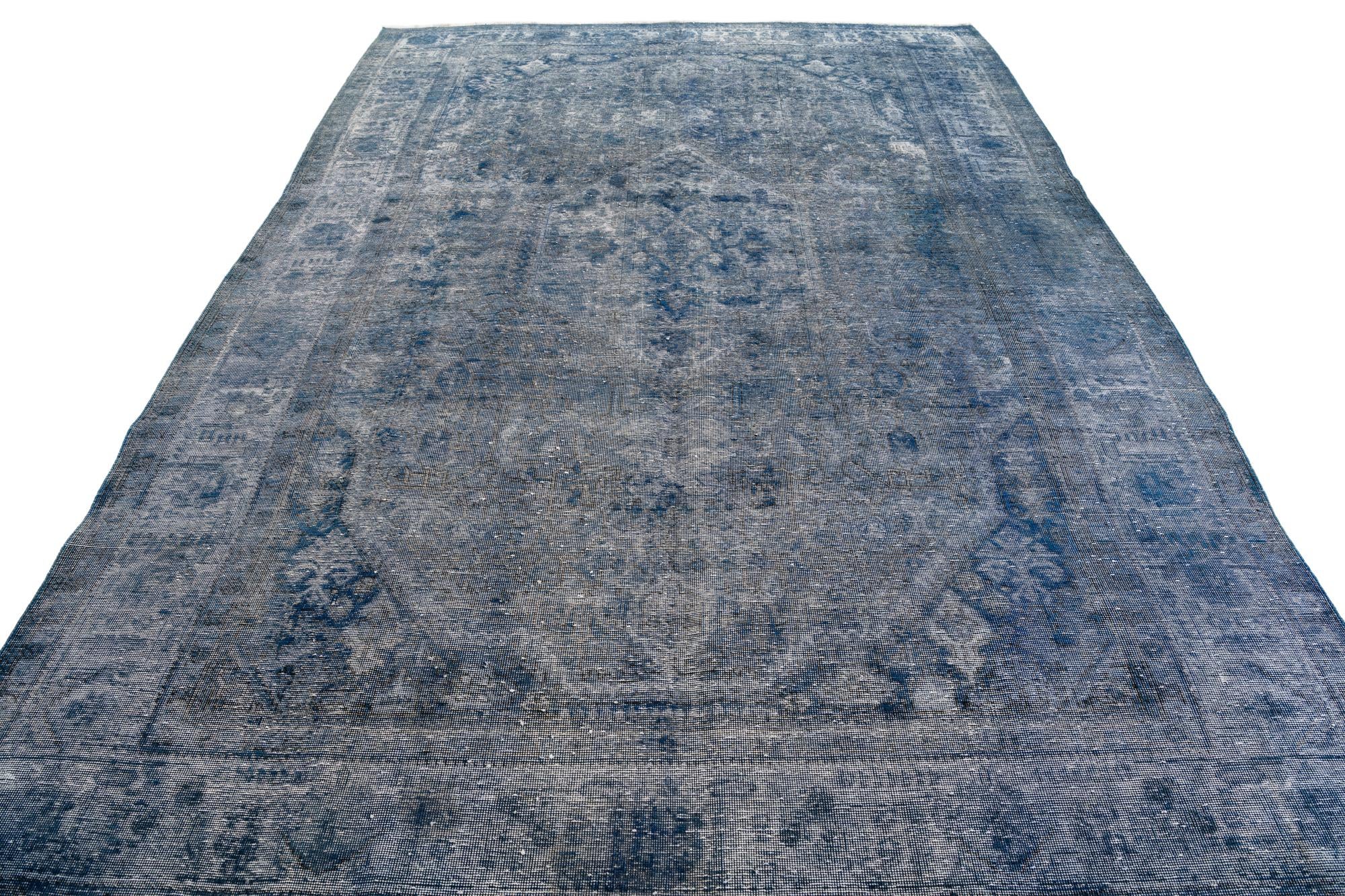 7' 10 x 11' 1 Hand Knotted Ultra Vintage Persian Wool Rug