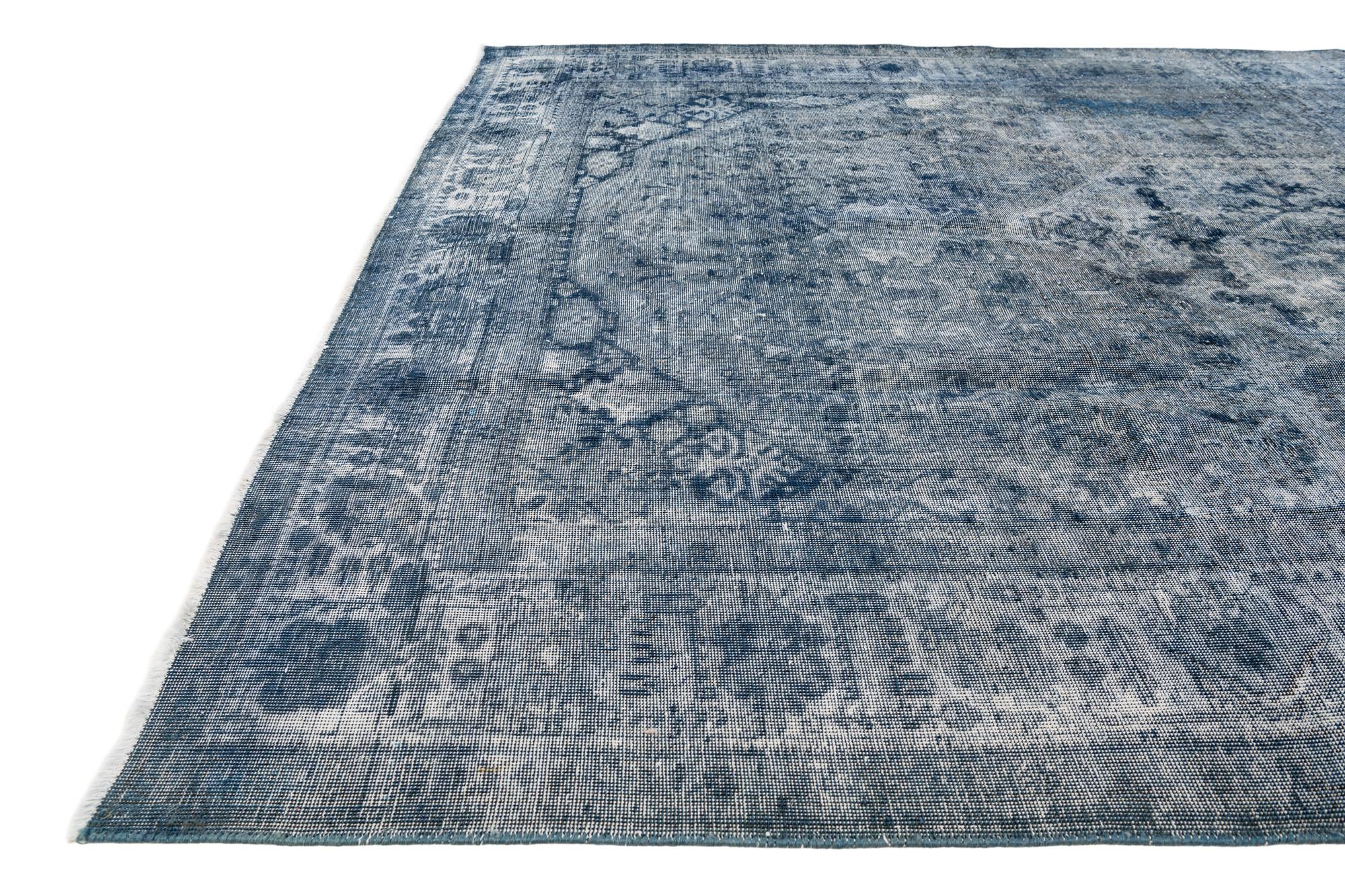 7' 10 x 11' 1 Hand Knotted Ultra Vintage Persian Wool Rug