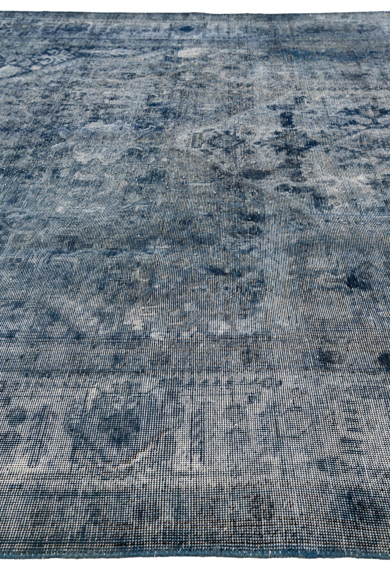 7' 10 x 11' 1 Hand Knotted Ultra Vintage Persian Wool Rug