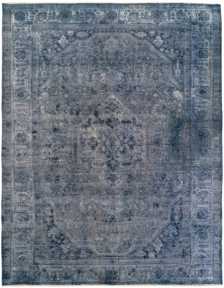  7' 10 x 11' 1  Hand Knotted Ultra Vintage Persian W...
