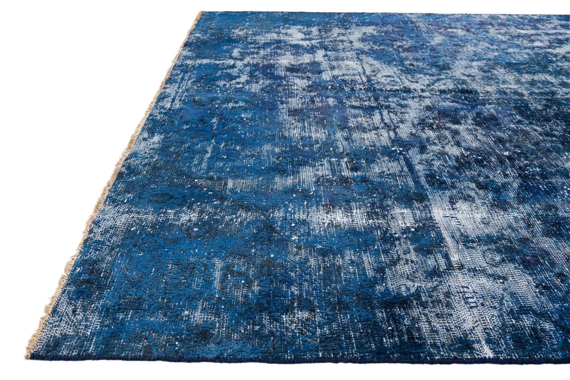 6' 2 x 9' 7 Hand Knotted Ultra Vintage Persian Wool Rug