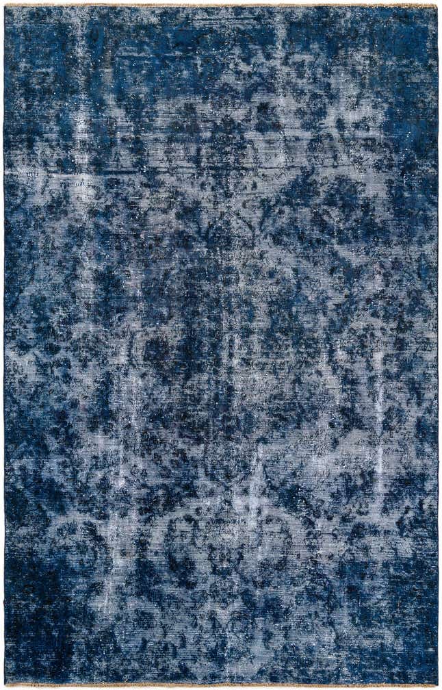 6' 2 x 9' 7 Hand Knotted Ultra Vintage Persian Wool Rug