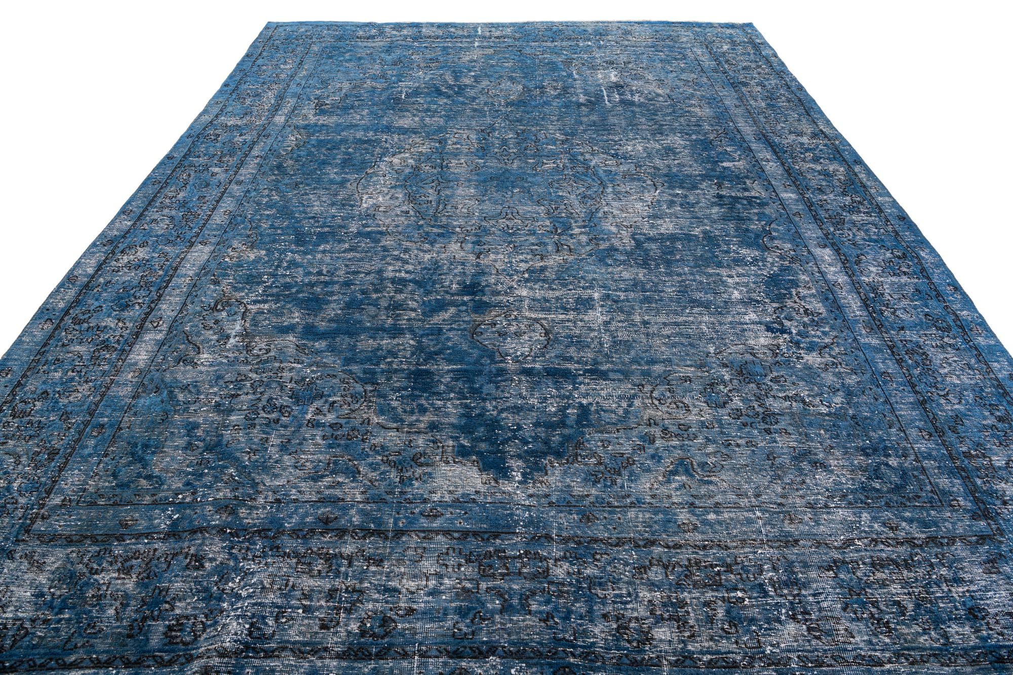 9' x 12' Hand Knotted Ultra Vintage Persian Wool Rug