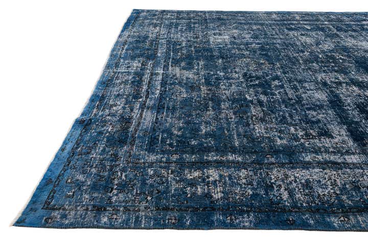 9' x 12' Hand Knotted Ultra Vintage Persian Wool Rug