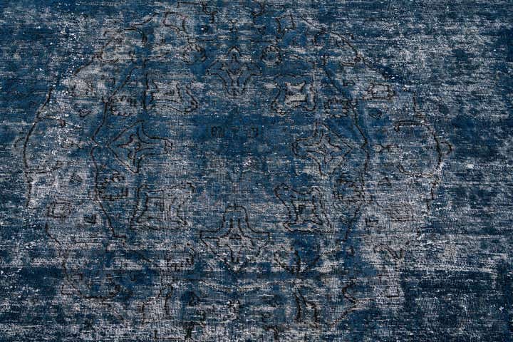 9' x 12' Hand Knotted Ultra Vintage Persian Wool Rug