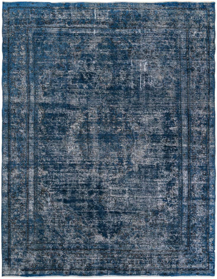 Detail image of 9' x 12' Hand Knotted Ultra Vintage Persian Wool Rug