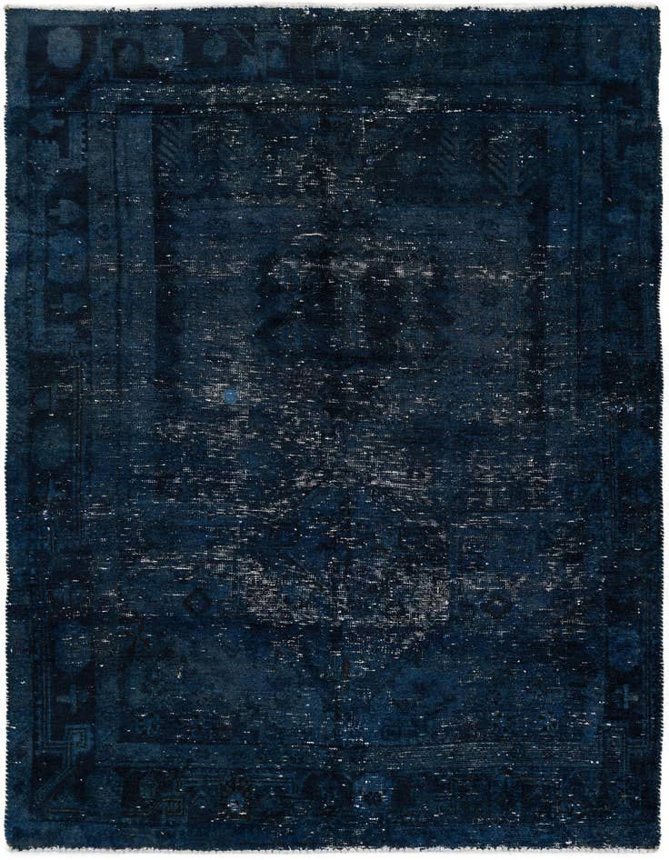 Detail image of 5' 2 x 7' 9 Hand Knotted Ultra Vintage Persian Wool Rug