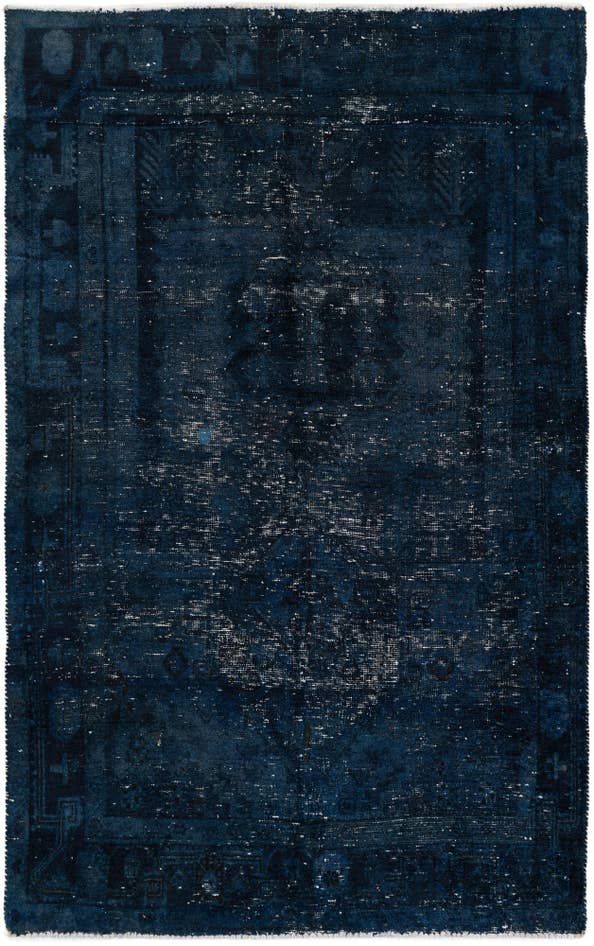 Detail image of 5' 2 x 7' 9 Hand Knotted Ultra Vintage Persian Wool Rug
