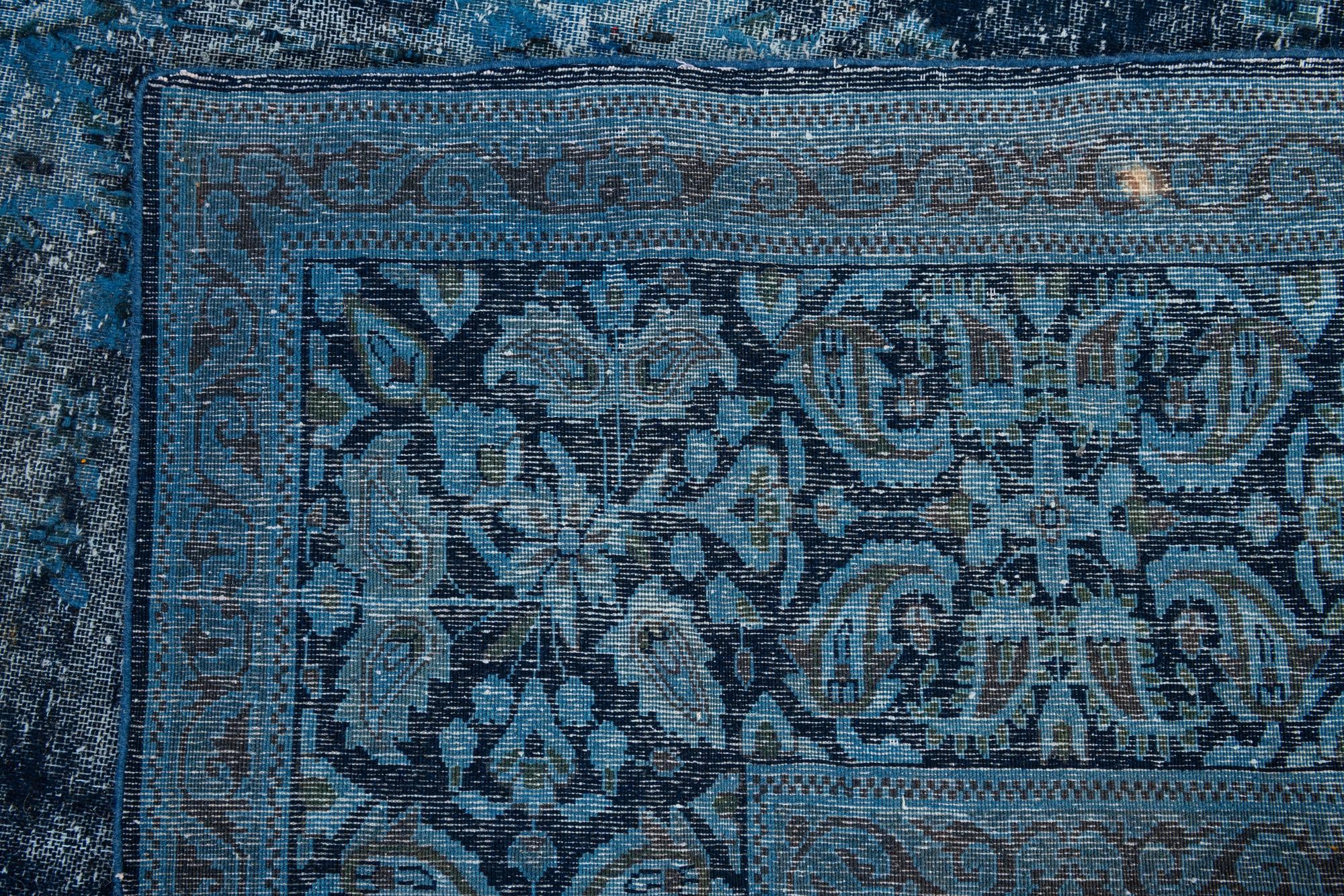9' 5 x 13' 2 Hand Knotted Ultra Vintage Persian Wool Rug