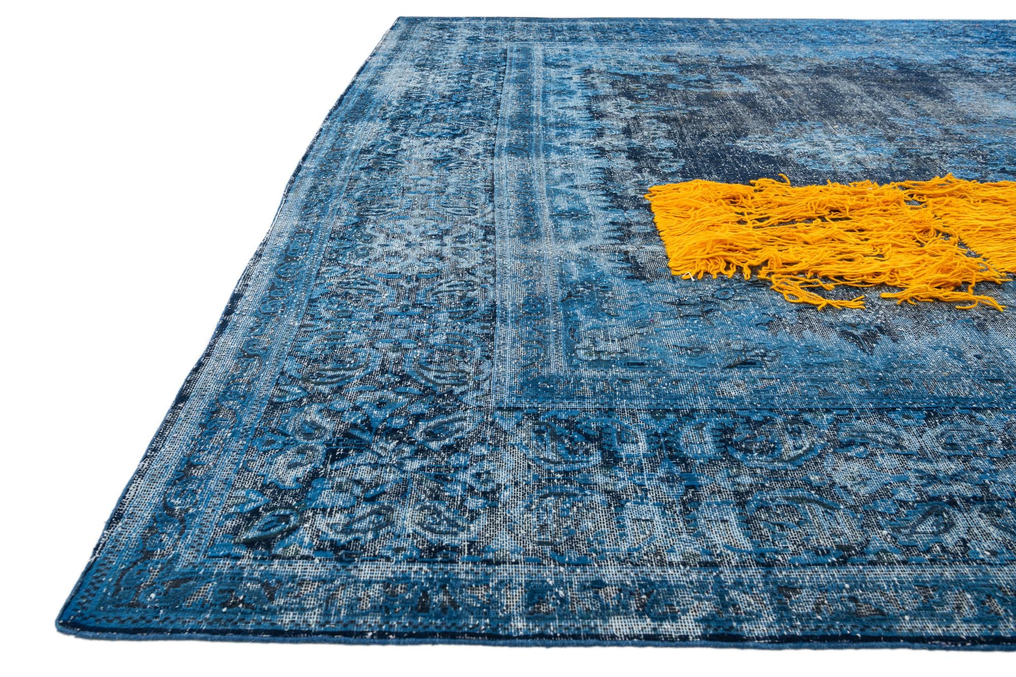 9' 5 x 13' 2 Hand Knotted Ultra Vintage Persian Wool Rug