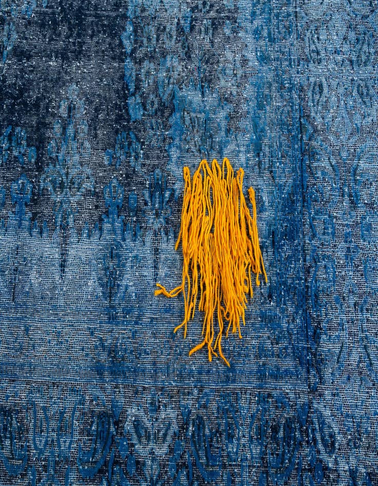 Detail image of 9' 5 x 13' 2  Hand Knotted Ultra Vintage Persian Wool Rug