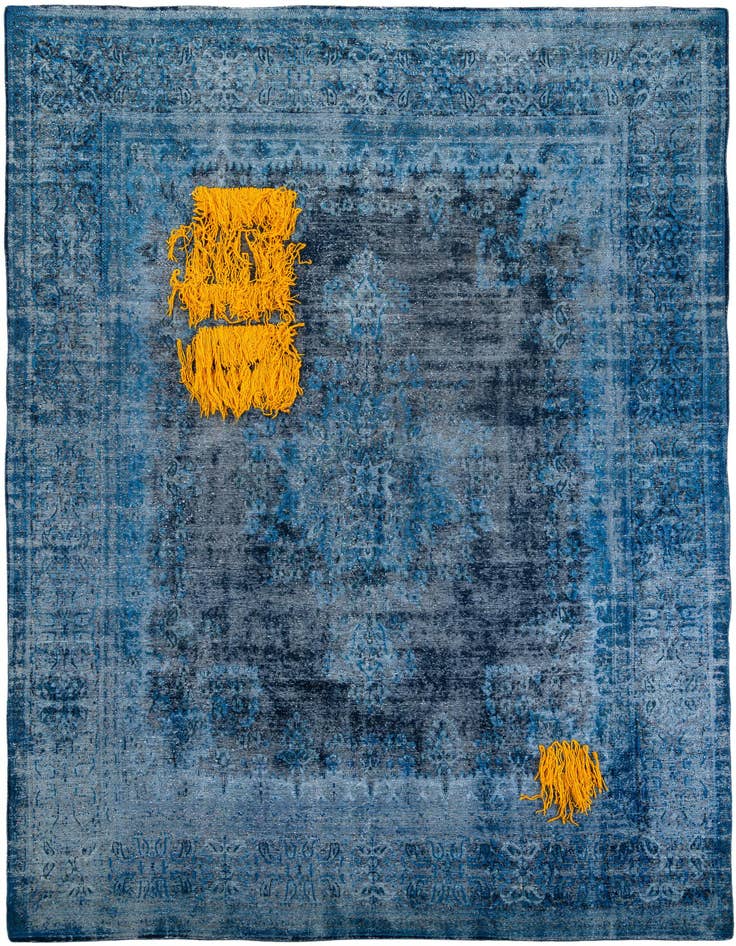 Detail image of 9' 5 x 13' 2 Hand Knotted Ultra Vintage Persian Wool Rug