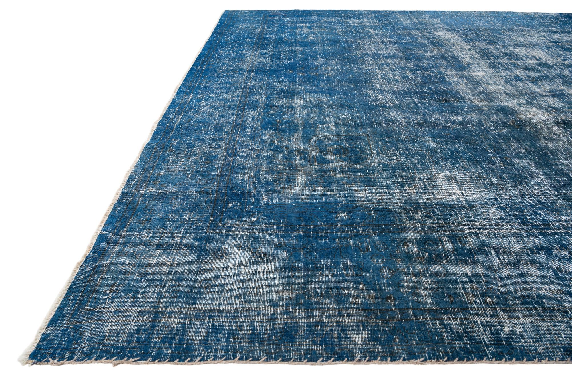 9' 1 x 11' 10 Hand Knotted Ultra Vintage Persian Wool Rug