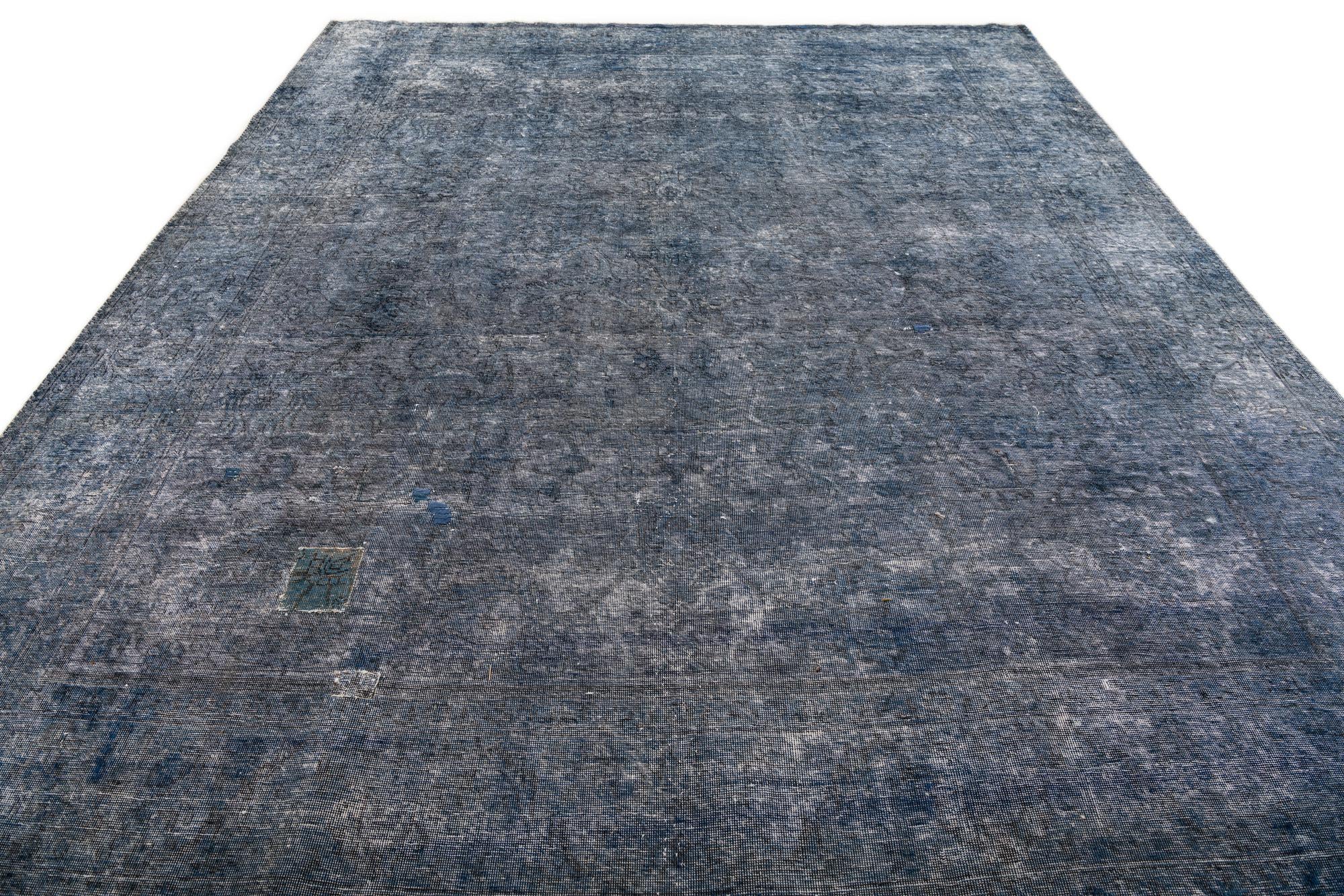 9' 2 x 10' 10 Hand Knotted Ultra Vintage Persian Wool Rug