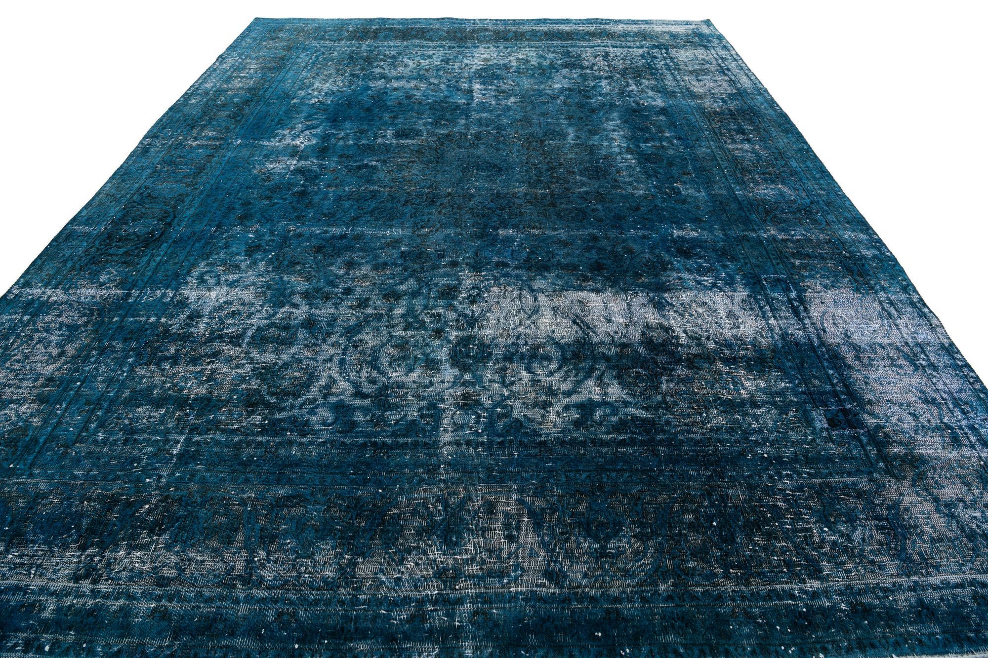 9' 4 x 12' 5 Hand Knotted Ultra Vintage Persian Wool Rug