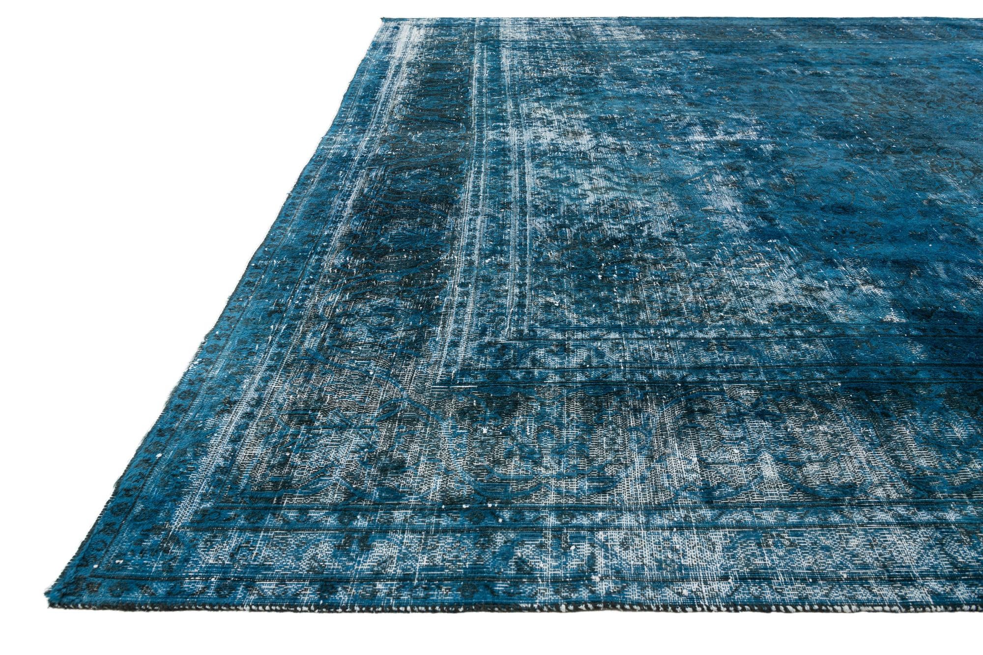 9' 4 x 12' 5 Hand Knotted Ultra Vintage Persian Wool Rug