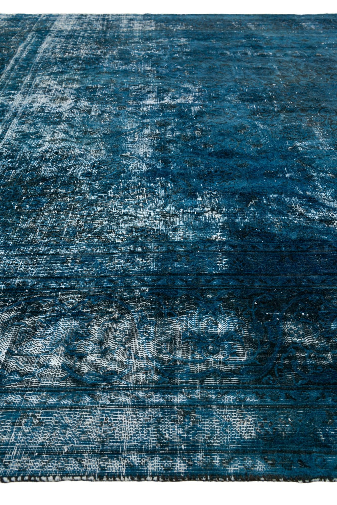 9' 4 x 12' 5 Hand Knotted Ultra Vintage Persian Wool Rug