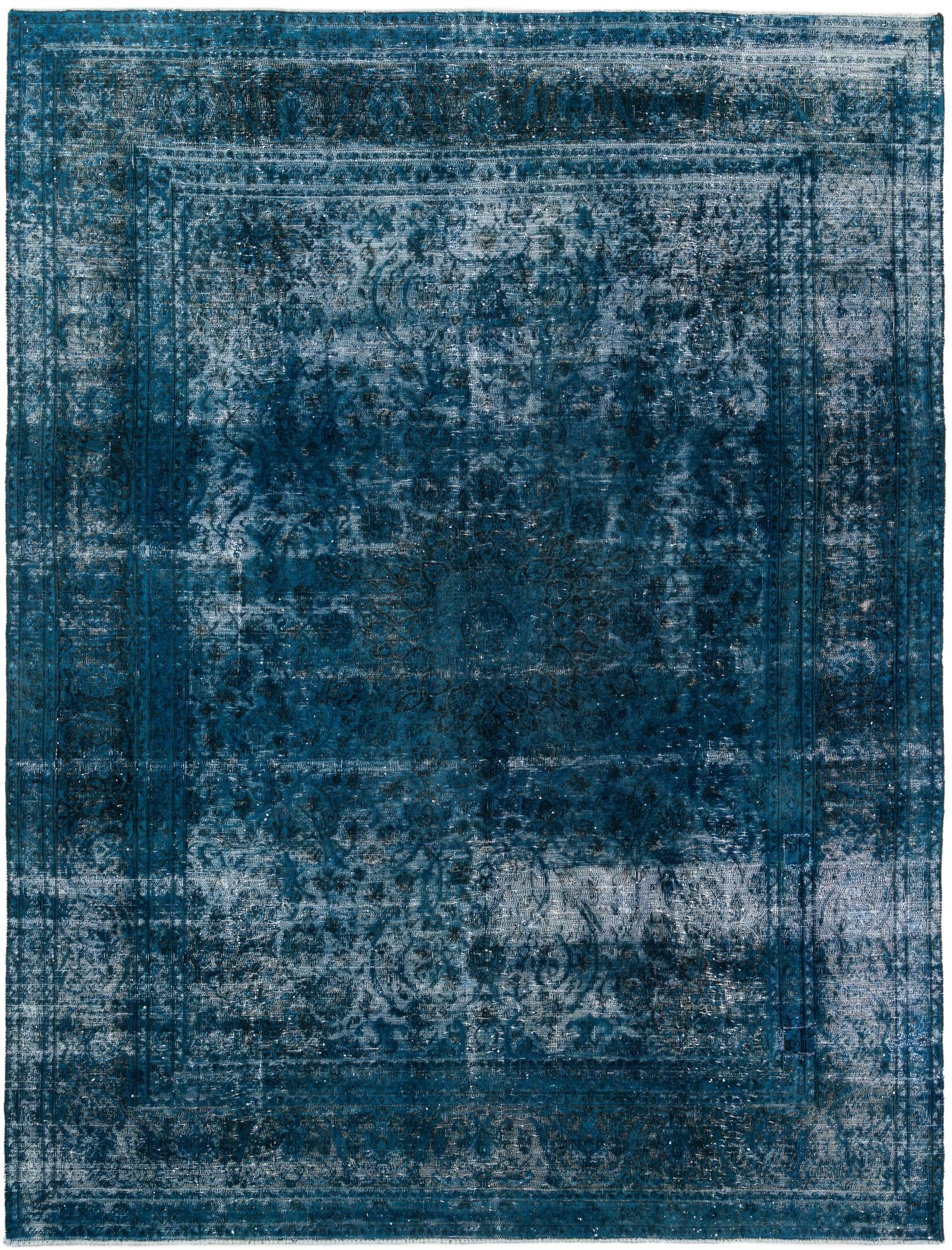 9' 4 x 12' 5 Hand Knotted Ultra Vintage Persian Wool Rug