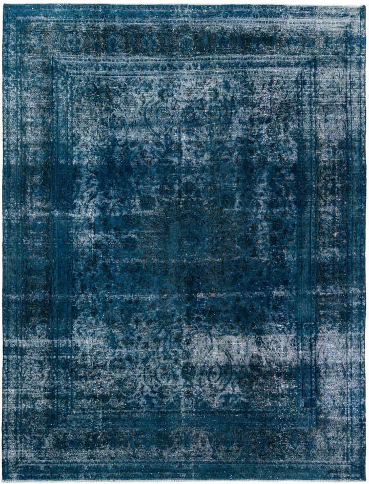 9' 4 x 12' 5 Hand Knotted Ultra Vintage Persian Wool Rug