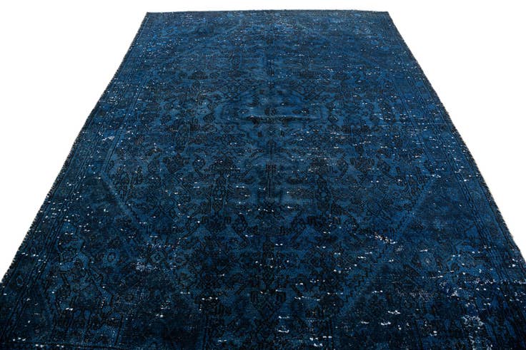 Detail image of 5' 10 x 8' Hand Knotted Ultra Vintage Persian Wool Rug