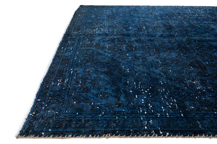 Detail image of 5' 10 x 8' Hand Knotted Ultra Vintage Persian Wool Rug