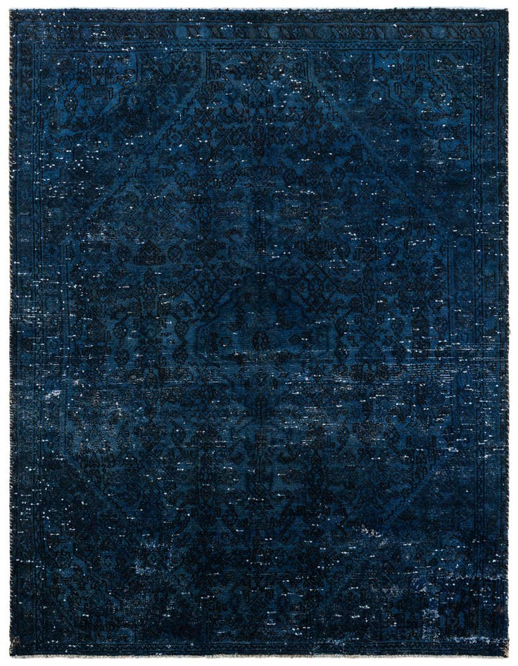 Detail image of 5' 10 x 8' Hand Knotted Ultra Vintage Persian Wool Rug