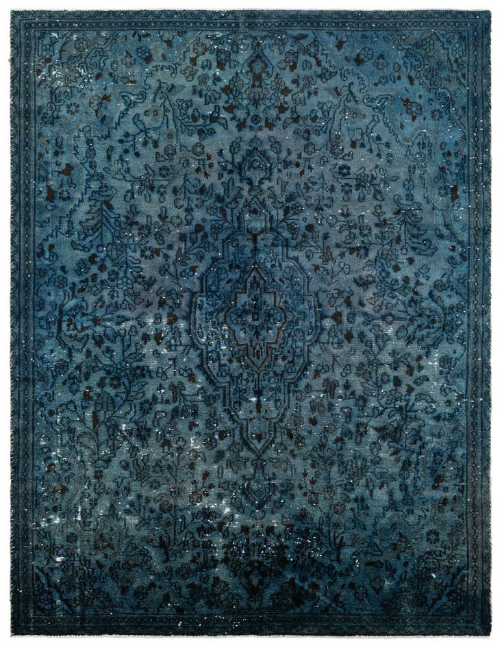Detail image of 6' 6 x 9' 1 Hand Knotted Ultra Vintage Persian Wool Rug