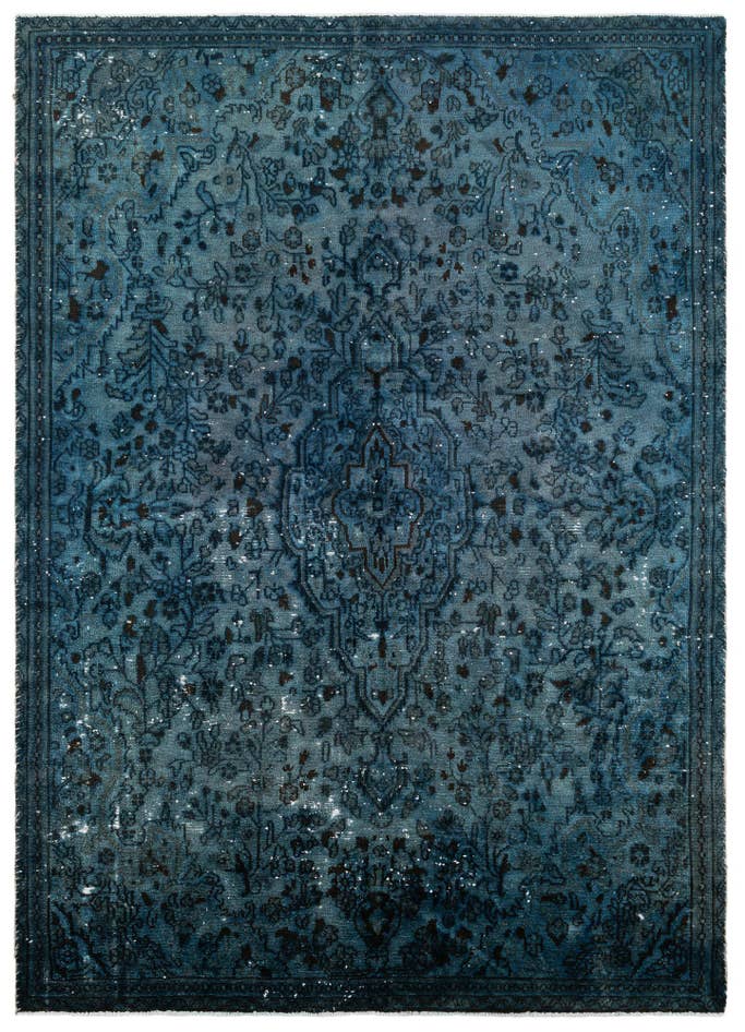Detail image of 6' 6 x 9' 1 Hand Knotted Ultra Vintage Persian Wool Rug