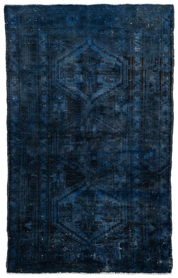 Detail image of 4' 3 x 6' 10 Hand Knotted Ultra Vintage Persian Wool Rug