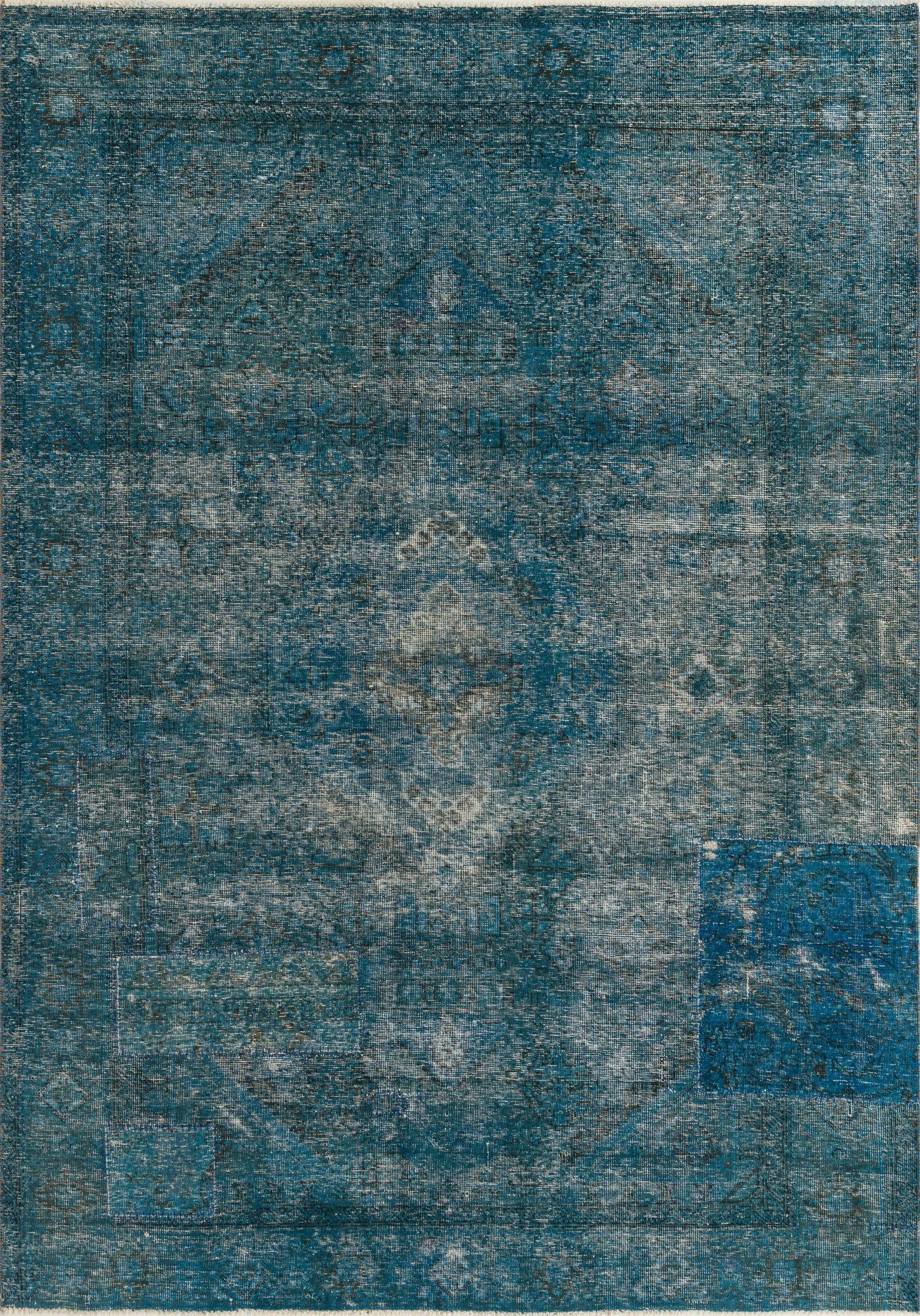 Primary image 6' 6 x 9' 3  Hand Knotted Ultra Vintage Persian Wool Rug