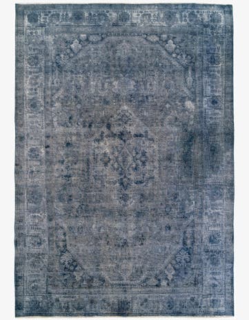 7' 10 x 11' 1 Hand Knotted Ultra Vintage Persian Wool Rug