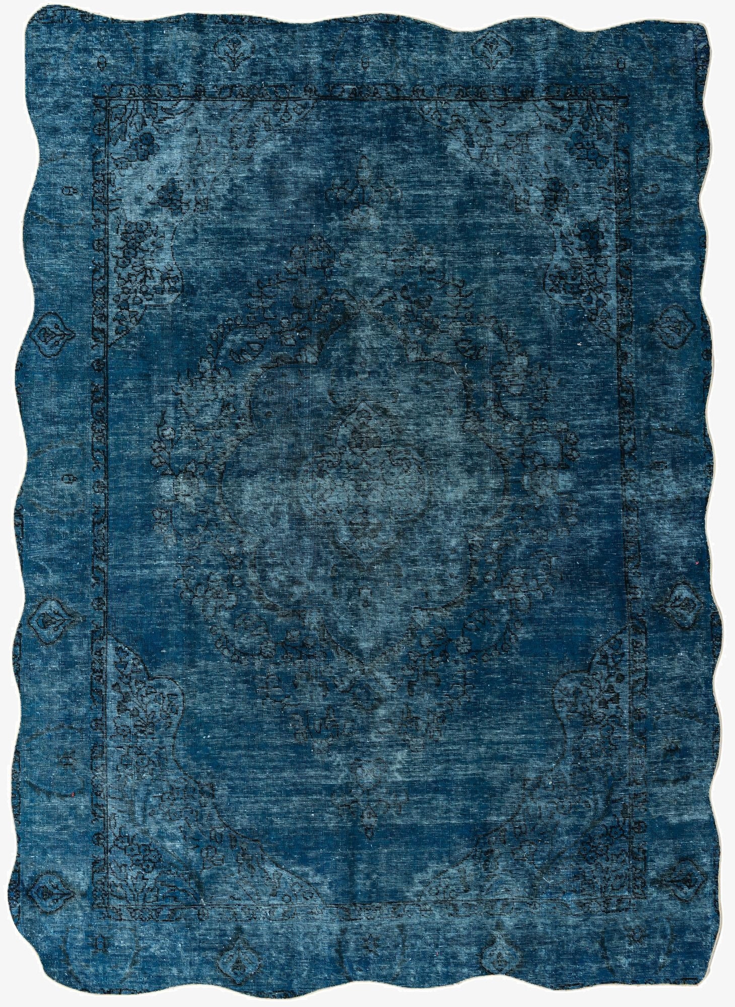 8' x 11' 2  Hand Knotted Ultra Vintage Persian Wool Rug