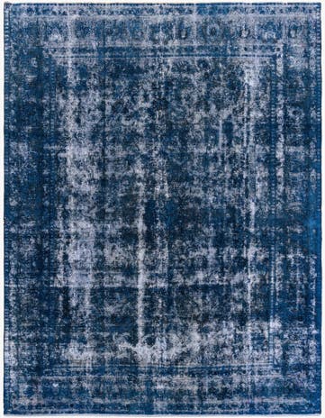 9' 7 x 12' 5 Hand Knotted Ultra Vintage Persian Wool Rug