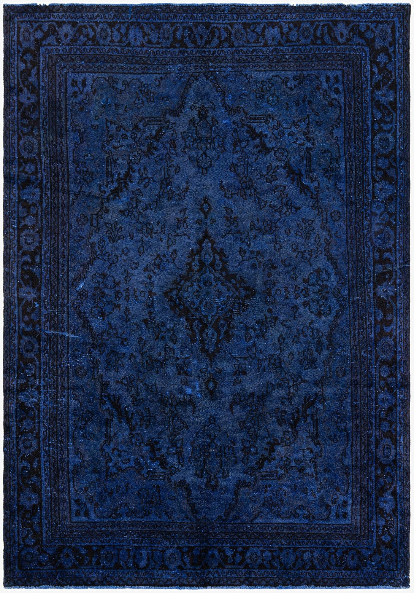 6' 6 x 9' 3  Hand Knotted Ultra Vintage Persian Wool Rug
