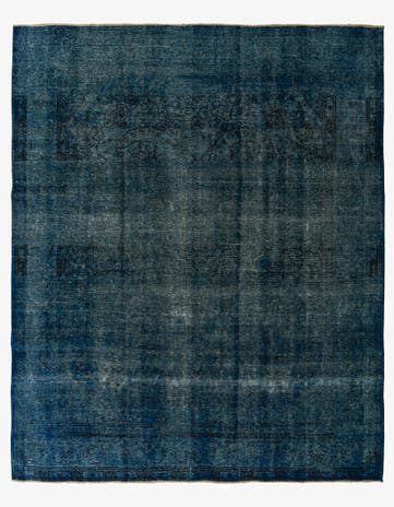 9' 10 x 12' Hand Knotted Ultra Vintage Persian Wool Rug