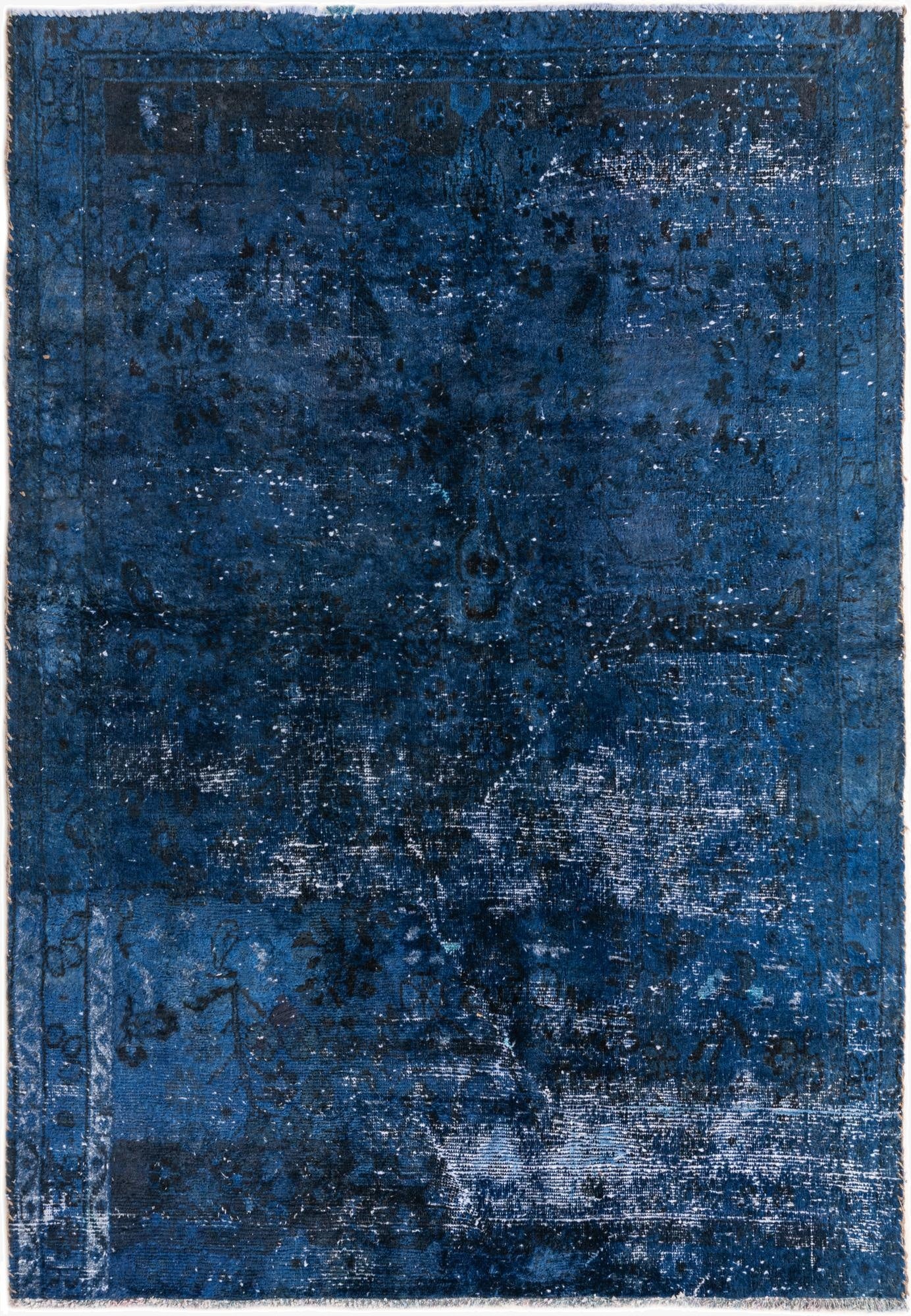 4' 6 x 6' 5  Hand Knotted Ultra Vintage Persian Wool Rug