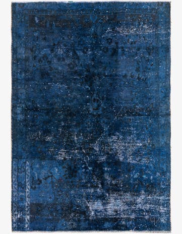 4' 6 x 6' 5 Hand Knotted Ultra Vintage Persian Wool Rug