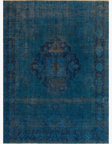 6' 8 x 9' 1 Hand Knotted Ultra Vintage Persian Wool Rug