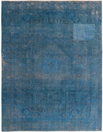 9' 4 x 12' 4 Hand Knotted Ultra Vintage Persian Wool Rug