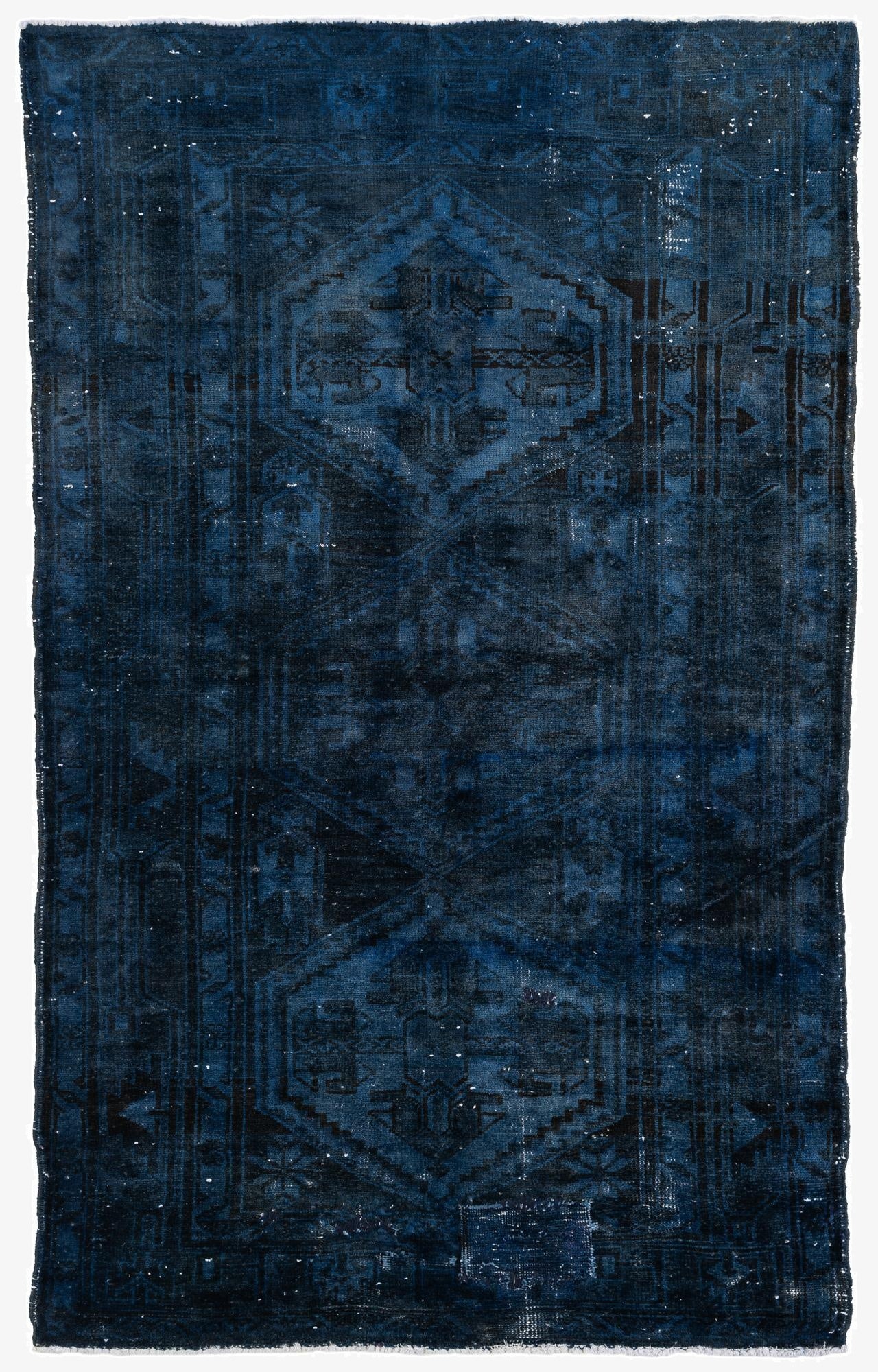 4' 3 x 6' 10  Hand Knotted Ultra Vintage Persian Wool Rug