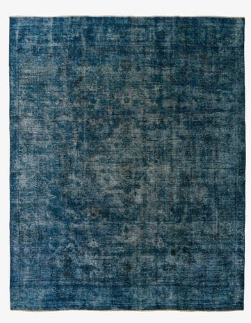 9' 9 x 12' Hand Knotted Ultra Vintage Persian Wool Rug