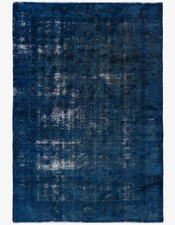 4' 4 x 6' 4 Hand Knotted Ultra Vintage Persian Wool Rug