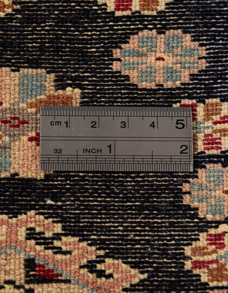Detail image of 2' 1 x 2' 2  Hand Knotted Bokhara Oriental Wool Round Rug