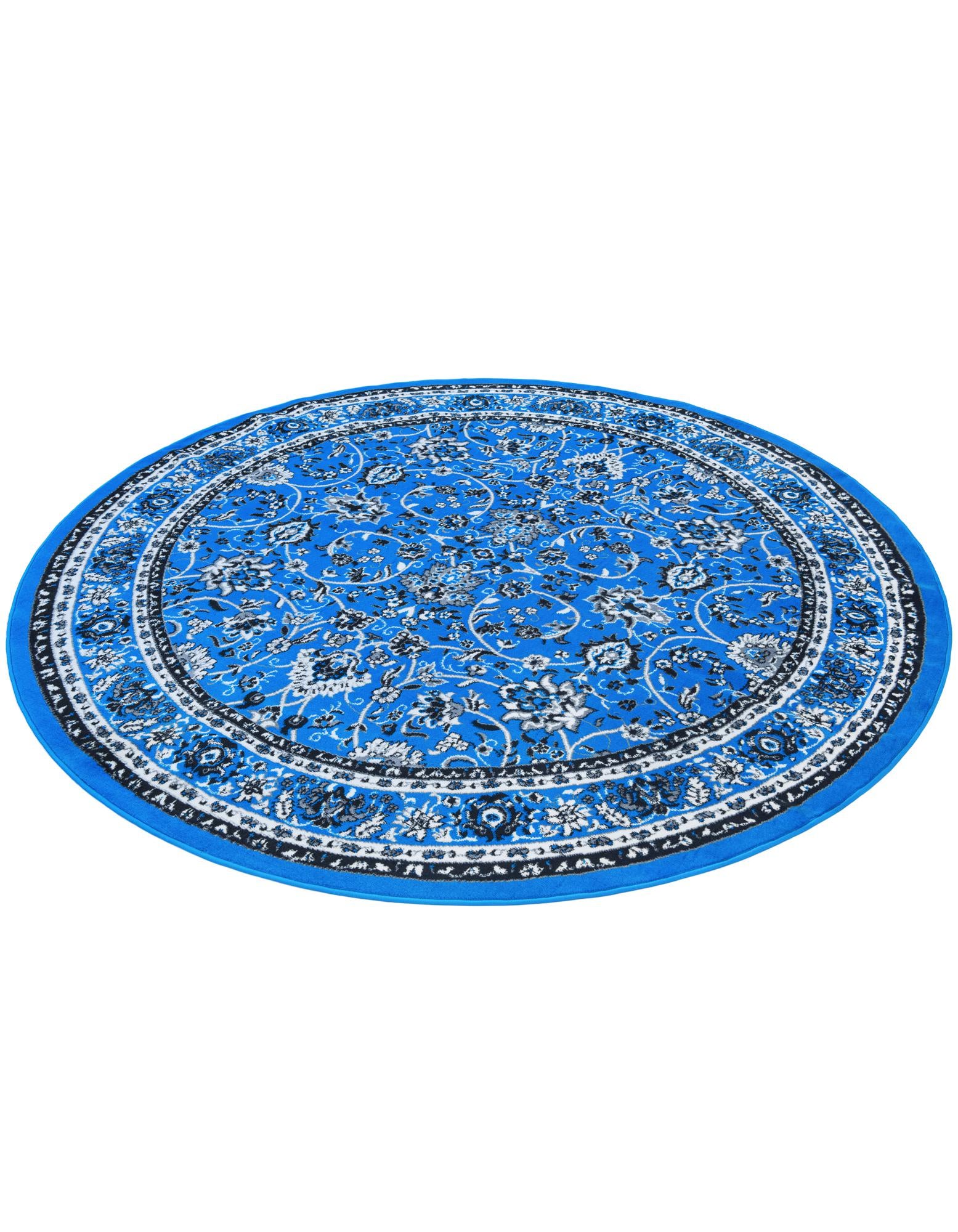 7' 10 x 7' 10 Kashan Design Round Rug