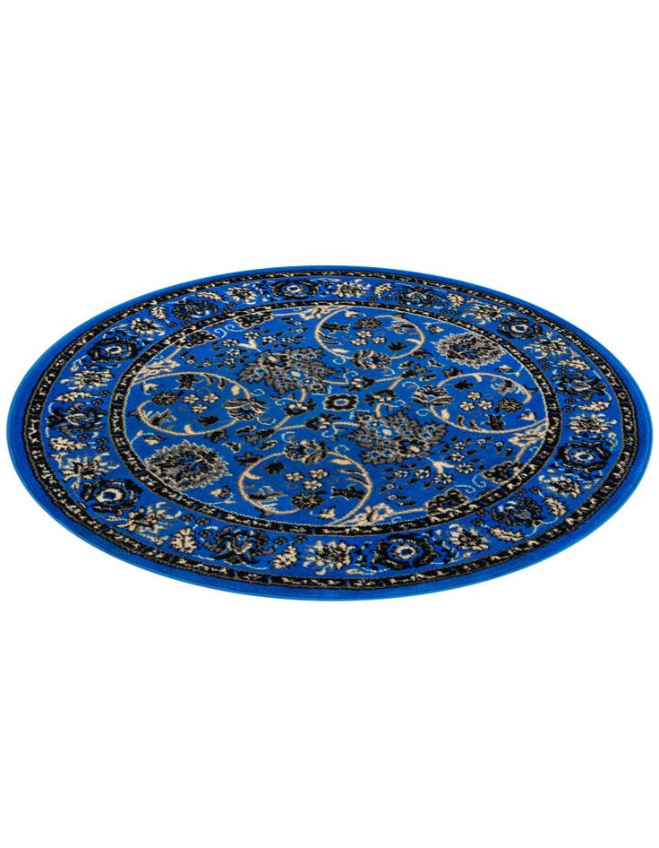 Detail image of 4' x 4' Kashan Design Round Rug