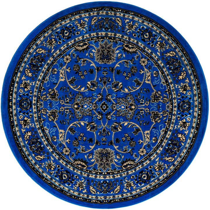 5' 3 x 5' 3 Kashan Design Round Rug