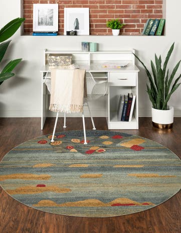 3' 3 x 3' 3 Kashkuli Gabbeh Round Rug