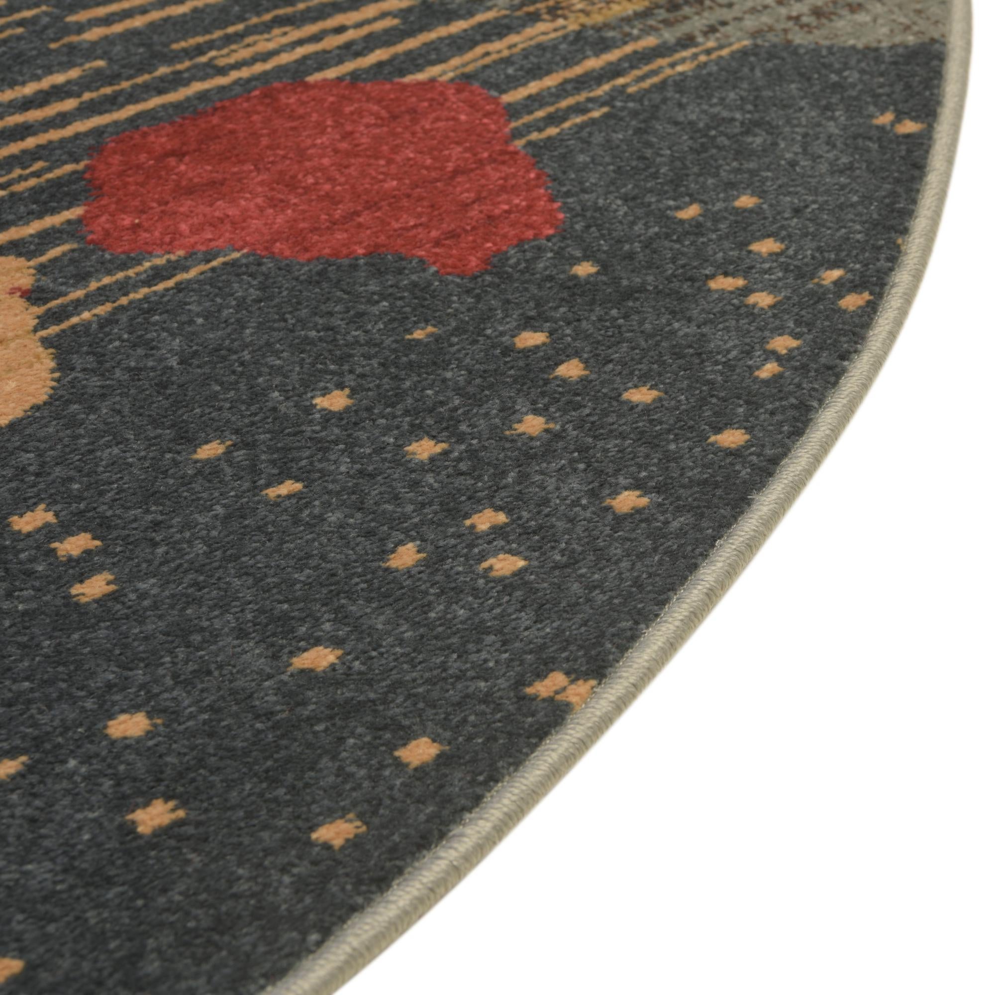 8' x 8' Kashkuli Gabbeh Round Rug