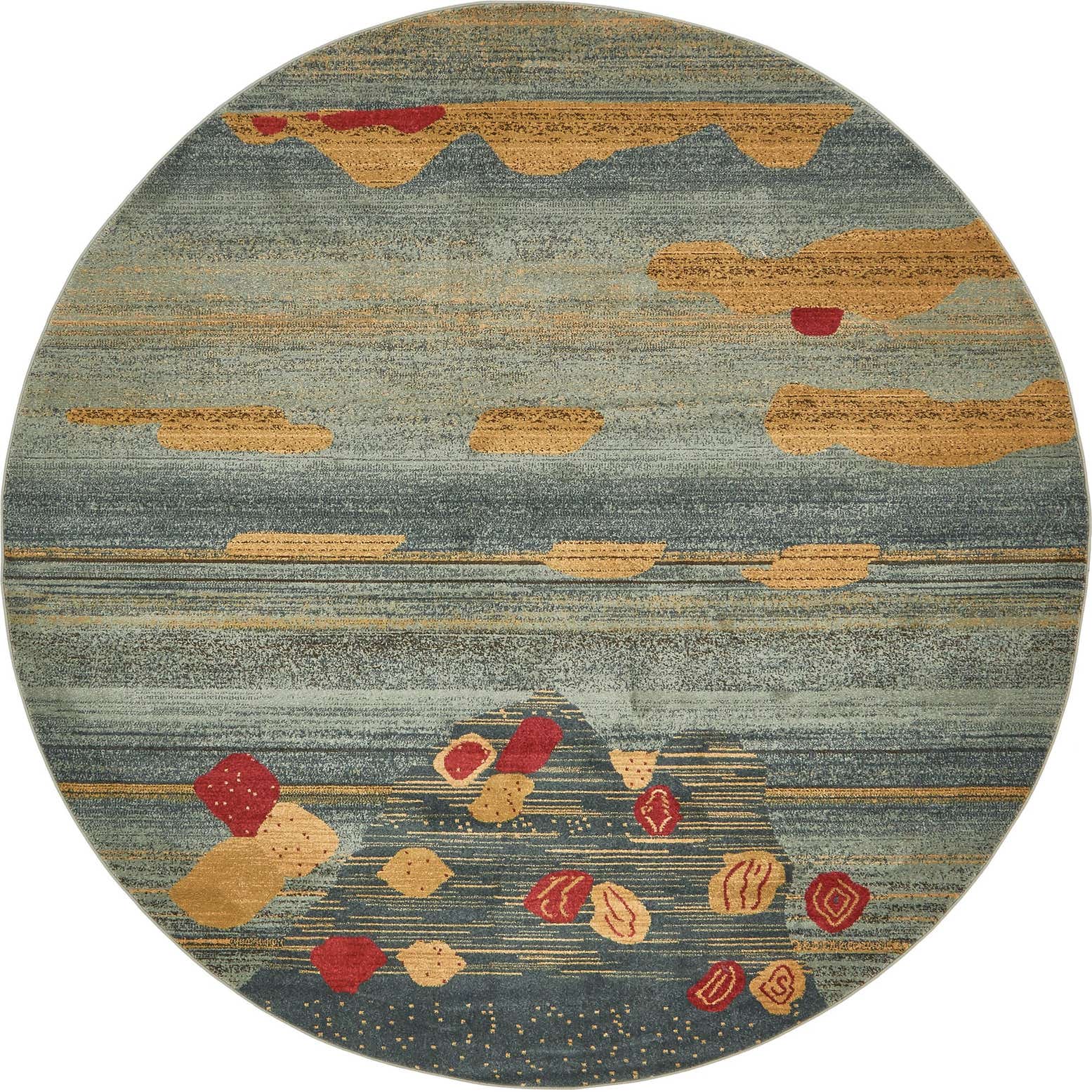 8' x 8' Kashkuli Gabbeh Round Rug