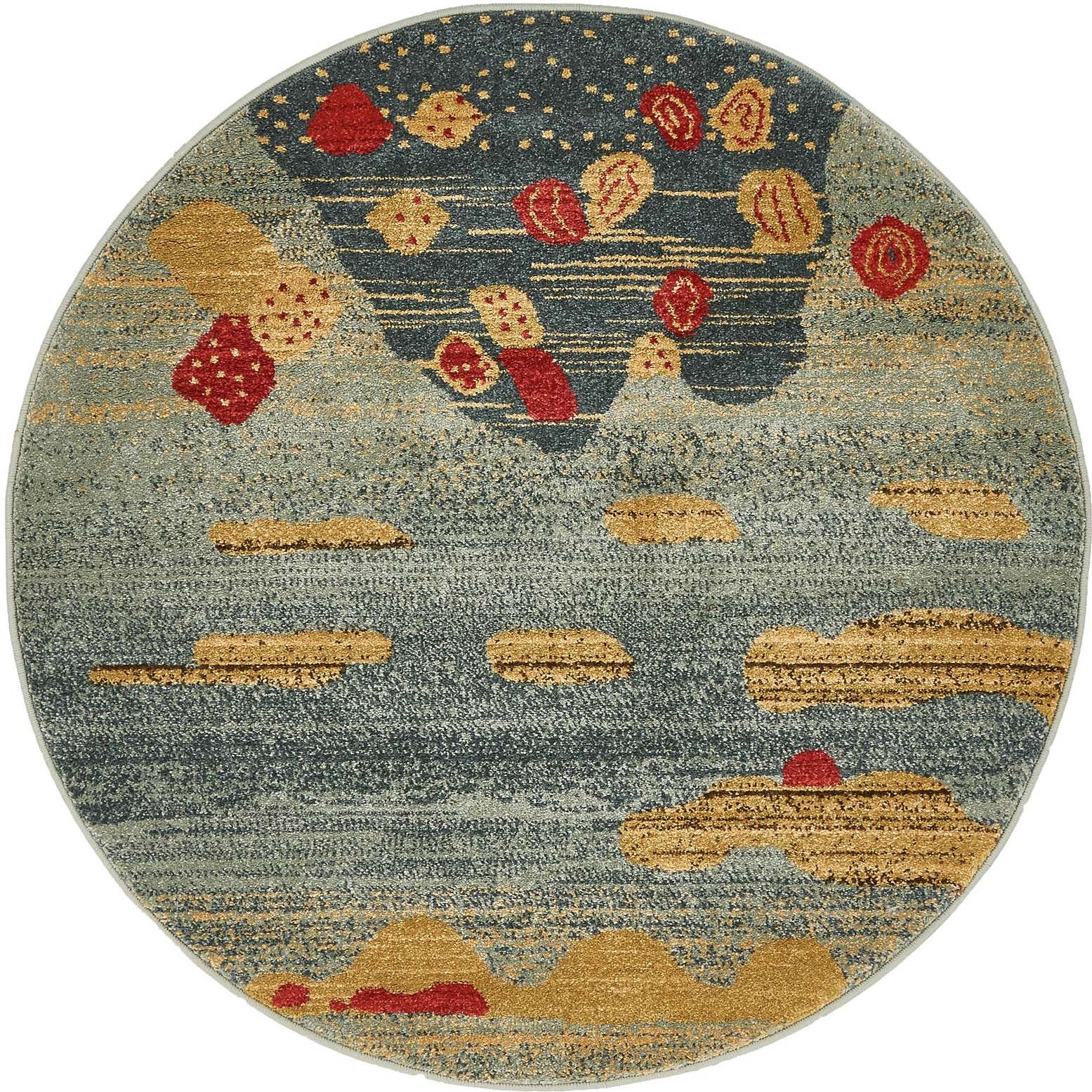 3' 3 x 3' 3 Kashkuli Gabbeh Round Rug